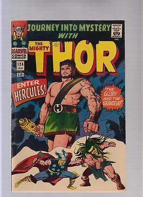Buy Journey Into Mystery #124 - Kirby Iconic Cover - 2nd Hercules (5/5.5) 1966 • 39.56£