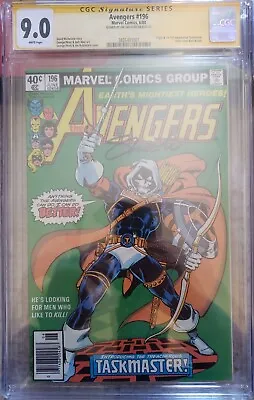 Buy Avengers #196 CGC SS 9.0, White Pages, 1st Taskmaster, SS Signed By Jim Shooter • 218.44£
