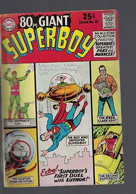 Buy DC Comics 80pg Giant Superboy  No 10 May 1965 25c USA  • 9.99£