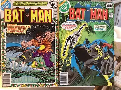 Buy Batman #309 + 311 Dc 1979 Newsstands Deadly Little Xmas Batgirl Bronze Age Hg • 39.97£