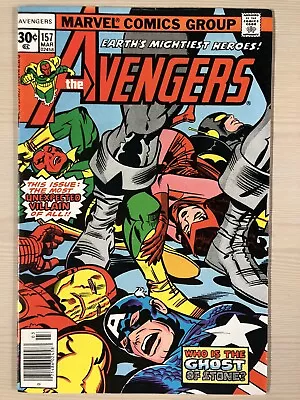 Buy AVENGERS 157 Newsstand 1977 Jack Kirby Captain America Iron Man Volume 1 • 6.34£