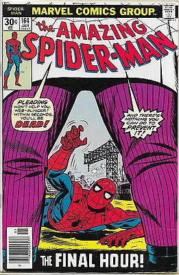 Buy The Amazing Spider-man #164 Vf/vf+ Bronze Age January 1977 Marvel Kingpin!   • 13.58£