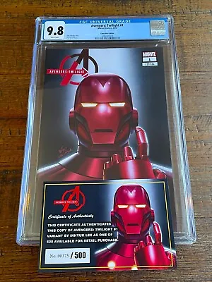Buy Avengers Twilight #1 Cgc 9.8 Inhyuk Lee First  Red  Iron Man Variant Le 500 Coa • 103.89£