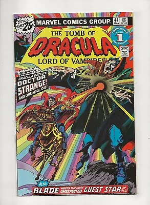 Buy Tomb Of Dracula #44 (1976) 1st Meeting Blad And Hannibal King MVS Intact NM- 9.2 • 38.79£