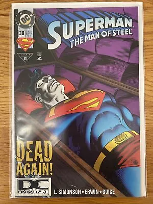 Buy Superman: Man Of Steel #38 Nov 1994 Simonson/Erwin DC Universe UPC Logo Variant • 3.99£