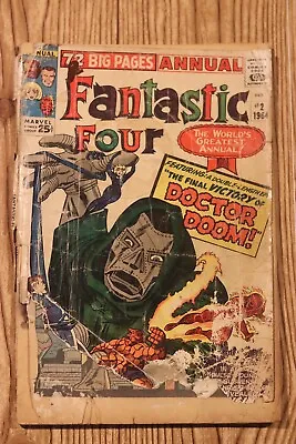 Buy Fantastic Four Annual #2 (POOR) - Origin Of Doctor Doom - Marvel (1964) • 55.50£
