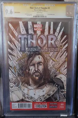 Buy Thor: God Of Thunder Cgc Ss 9.6 Original Art Steve Lydic G.o.t Hound 1 Of A Kind • 597.49£