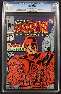 Buy Daredevil #41 - Marvel 1968 - Cgc Slabbed - Vf (8.0) • 129.51£