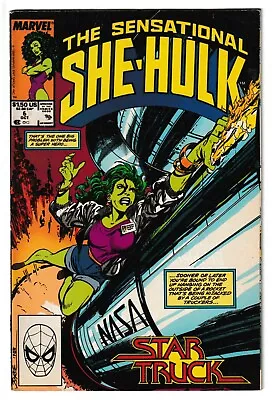 Buy Sensational She-Hulk #6 - Marvel 1989 -Written By John Byrne [Ft Mr. Fantastic] • 7.69£