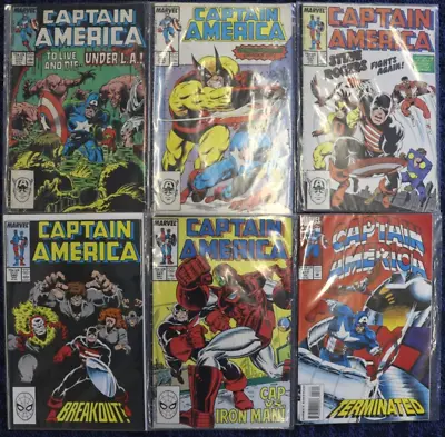 Buy Comic Book - Captain America - #329 #330 #337 #340 #341 #417 - Acceptable Good • 34.99£