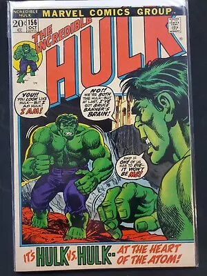 Buy The Incredible Hulk #156 Marvel 1972 VG/FN Comics Book • 23.65£
