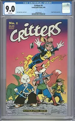 Buy Critters #1 CGC 9.0 Fantagraphics Books 6/86 • 46.65£