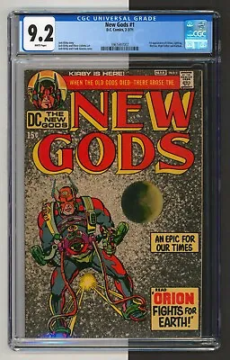 Buy New Gods #1, CGC 9.2, 1st App Of Orion, Lightray, Metron, And Kalibak, DC 1971 • 253.29£