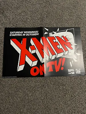 Buy Folded Promo Poster X-Men On TV! Fox Kids 1992 Marvel Comics 17 X 11 • 5£