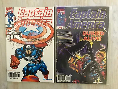 Buy Captain America Issue Numbers 9 And 10 New Shield Appearance Marvel Comics 1998 • 10.99£