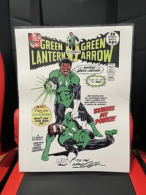 Buy Green Lantern Green Arrow #87 John Stewart Corps Cover Print Signed Neal Adams • 223.86£