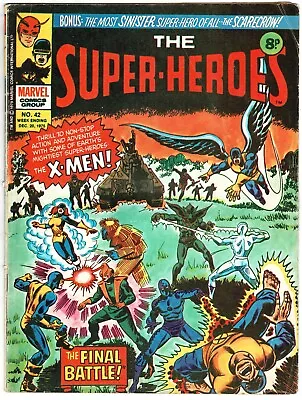 Buy The Super-Heroes Comic #42 20th December 1975 Marvel UK - Combined P&P • 1.25£