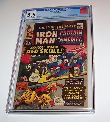 Buy Tales Of Suspense #65 - Marvel 1965 Silver Age Issue - CGC FN- 5.5 • 114.33£