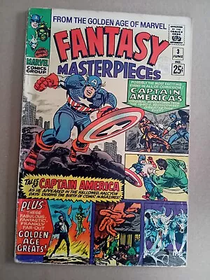 Buy Fantasy Masterpieces No 3. Captain America  Marvel  Silver Age Comic VG/F 1966 F • 13.99£