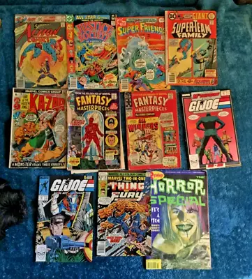 Buy Free P & P; 11 X US Comics, Damaged Reading Copies; Superman, G.I. Joe, JSA • 8.99£