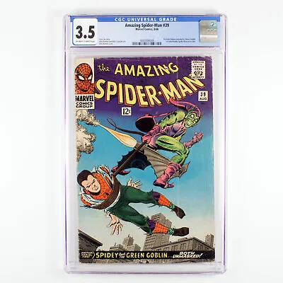 Buy The Amazing Spider-Man - #39 - CGC 3.5 - OW-W - Green Goblin Reveal - Romita Sr. • 237.14£