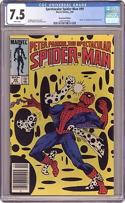 Buy Spectacular Spider-Man Peter Parker #99N CGC 7.5 Newsstand 1985 4387107004 • 70.76£