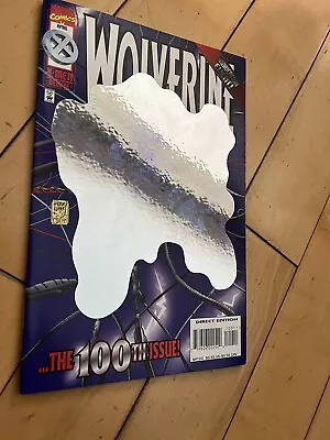 Buy Wolverine #100 : NM :  Furnace Of His Brain ...  : Foil Hologram Cover Vol 2 • 9.95£