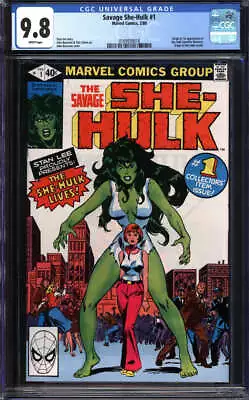 Buy Savage She-hulk #1 Cgc 9.8 White Pages // Origin + 1st Appearance She-hulk 1980 • 285.96£