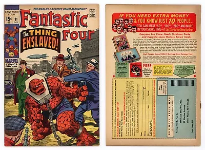 Buy Fantastic Four #91 (GD/VG 3.0) 1st App Torgo The Thing Kirby Cover 1969 Marvel • 11.21£