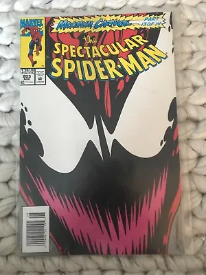 Buy Spectacular Spider-Man #203 CARNAGE  1993 MARVEL COMIC • 9£