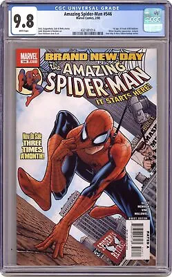 Buy Amazing Spider-Man #546A McNiven 1st Printing CGC 9.8 2008 4321881014 • 94.62£