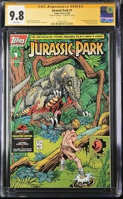 Buy Signed By Samuel L. Jackson Cgc Ss 9.8 Jurassic Park #1 1993 • 795£