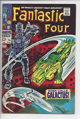 Buy Fantastic Four #74 F-(5.5) 1968 - Kirby Galactus And Silver Surfer • 55.32£