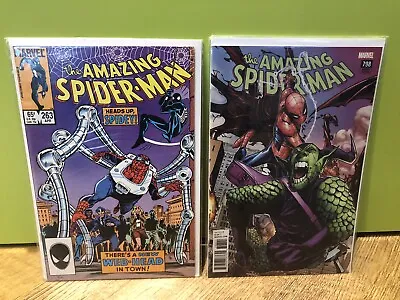 Buy Amazing Spider-Man #263  & #798 1st Normie Osborn & 1st Red Goblin Ramos Variant • 12.95£