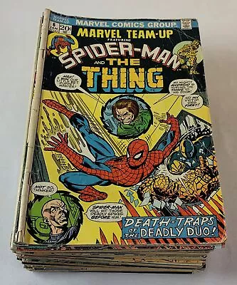 Buy 1970s MARVEL TEAM-UP Lot Of 41 Issues ~ #6 19 20 21 26 27 28 30 32 34 36 37 39++ • 118.55£