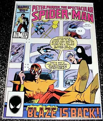 Buy Peter Parker Spectacular Spider-Man 123 (9.2) 1st Print 1987 Marvel Comics • 3.15£