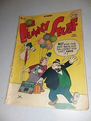 Buy Funny Stuff #14 Dc Comics 1946 Golden Age Cartoon Kids Jokes Batman 37 Joker Ad  • 23.68£