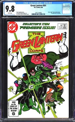 Buy Green Lantern #201 CGC 9.8 NM/MT WP 1st APP Kilowog DC Comics 1986 • 199.08£