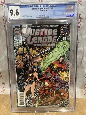 Buy Justice League America #0 CGC 9.6 DC 10/94) New Team ; Zero Hour Silver Logo • 45.06£