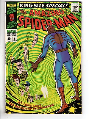 Buy Amazing Spider-man Annual #5 (1968) - Grade 7.0 - 1st App Mary & Richard Parker! • 64.34£