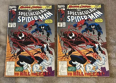 Buy Spectacular Spider-Man #201 : Marvel Maximum Carnage Lot Of 2 Comics • 7.12£