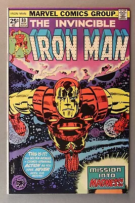 Buy The Invincible Iron Man #80 *1975*  Mission Into Madness!   Almost Mint~See Pics • 59.30£