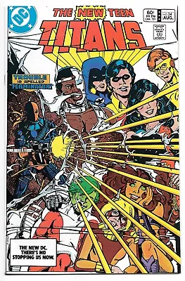 Buy **New Teen Titans #34** 4th DEATHSTROKE! 1st FULL COVER! PEREZ! RARE DIRECT 1983 • 10.53£