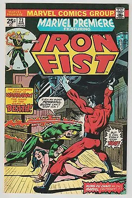 Buy Marvel Premiere #23 August 1975 VF+ 8.5 Marvel Iron Fist 1st Appear Warhawk • 47.71£