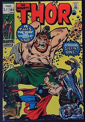 Buy THOR #184 (1970) - Pence Cover - 1st App Of Silent  - FN Plus (6.5) - Back Issue • 26.99£