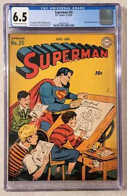 Buy Superman #25 CGC 6.5 FN+ DC Comics 11/12 1943 • 1,304.19£