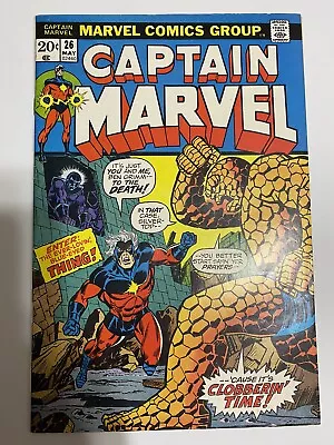 Buy 1973 Marvel #26 Captain Marvel Comic - 2nd Appearance Of Thanos • 119.93£