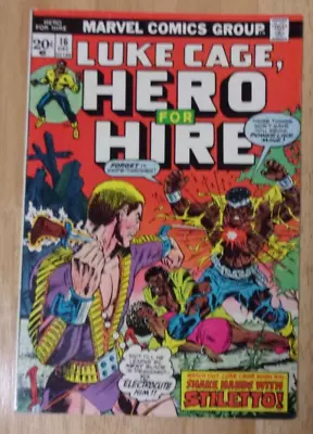 Buy Luke Cage Hero For Hire #16 1973 Solid Vg/fn Stiletto,claire Kidnapped • 10.67£