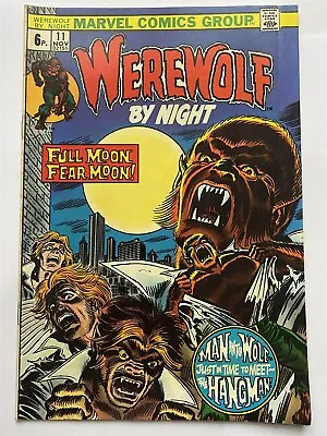 Buy WEREWOLF BY NIGHT #11 Marvel Comics UK Price 1973 VF- • 17.95£