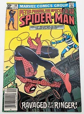 Buy Spectacular Spider-Man #58 Newsstand Variant VF/NM John Byrne Cover Marvel 1981 • 7.88£